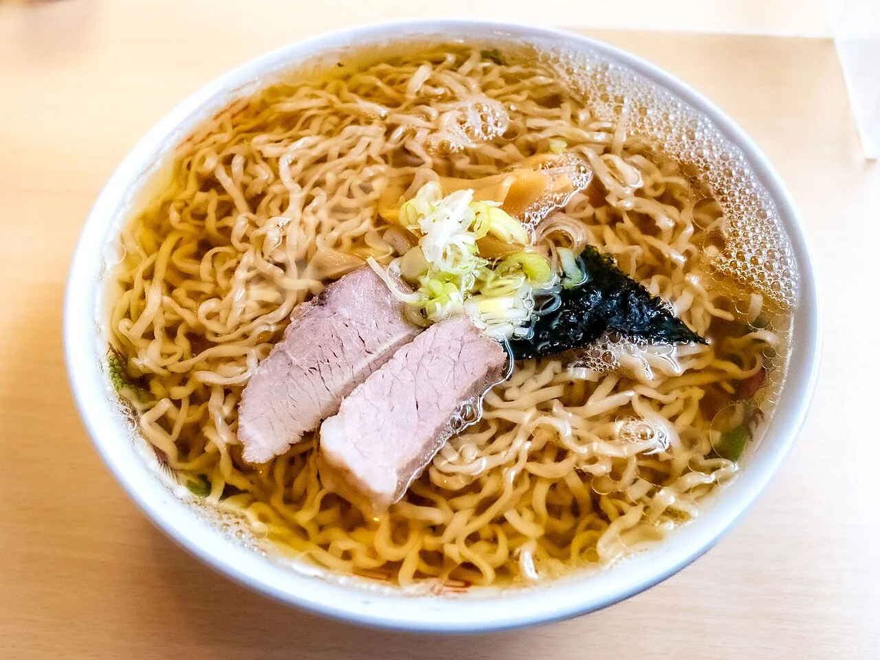 Chuka soba at Tarafuku, Miyako. An actual dish named chuka soba at Tarafuku in Miyako, photographed in June 2022. The menu name is documented by the source rather than inferred from the bowl’s appearance.