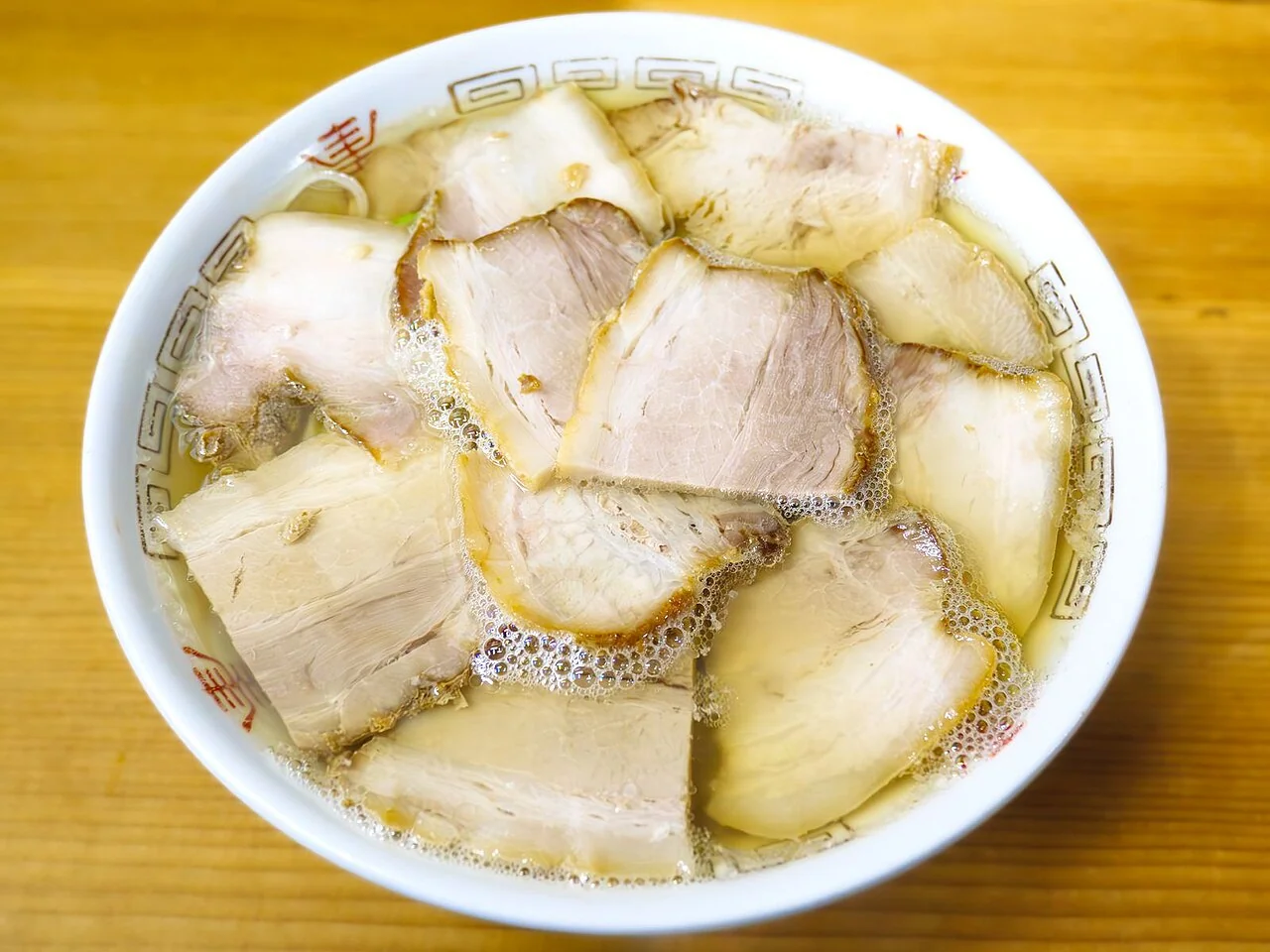 Kitakata ramen at Bannai Shokudo. An actual Kitakata ramen bowl at Bannai Shokudo, photographed in December 2022.