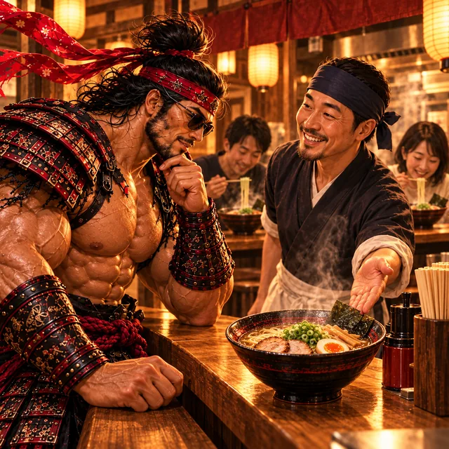 SamuraiMacho asks which ramen is the shop’s most popular choice.
