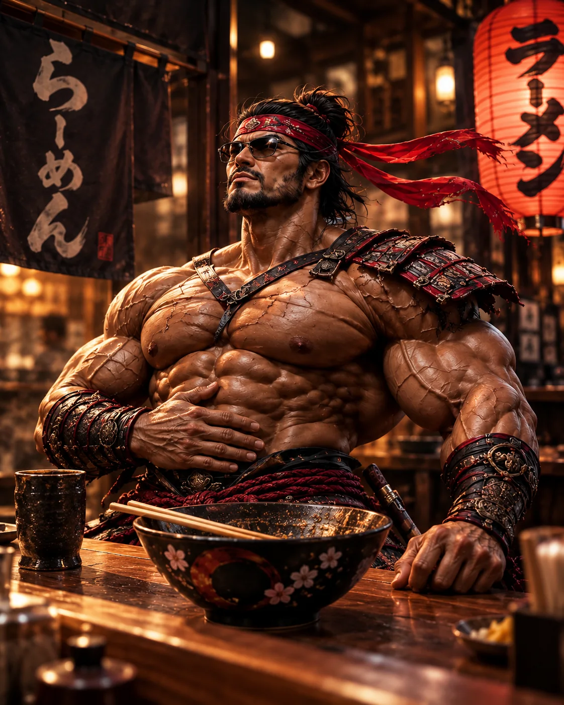 Illustration of Samurai Macho finished bowl proud